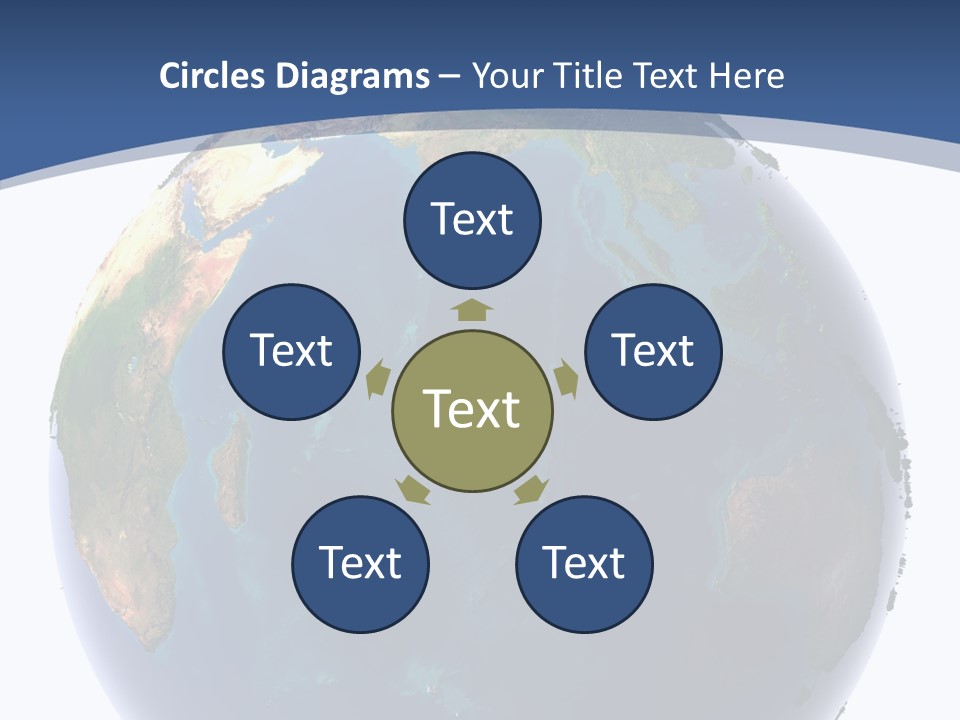 Indian Ocean On Earth PowerPoint Template