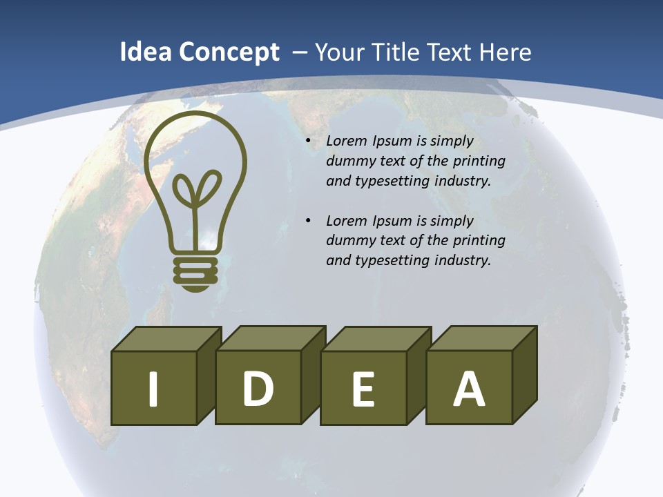 Indian Ocean On Earth PowerPoint Template