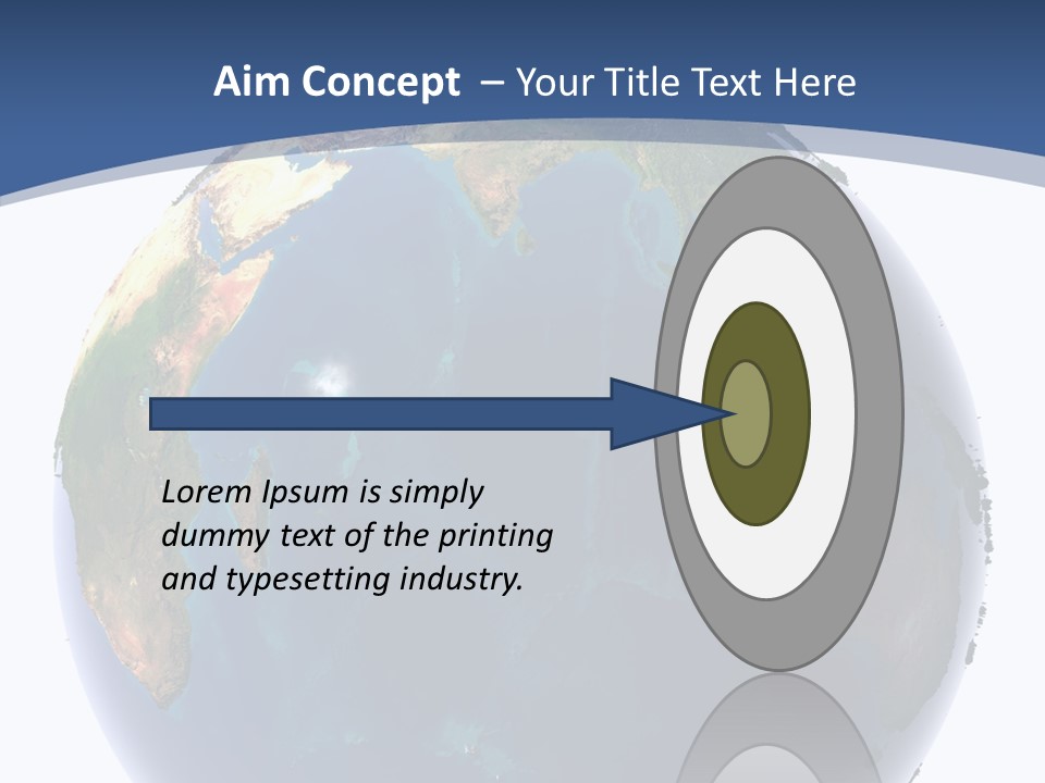 Indian Ocean On Earth PowerPoint Template