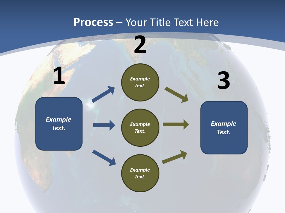 Indian Ocean On Earth PowerPoint Template