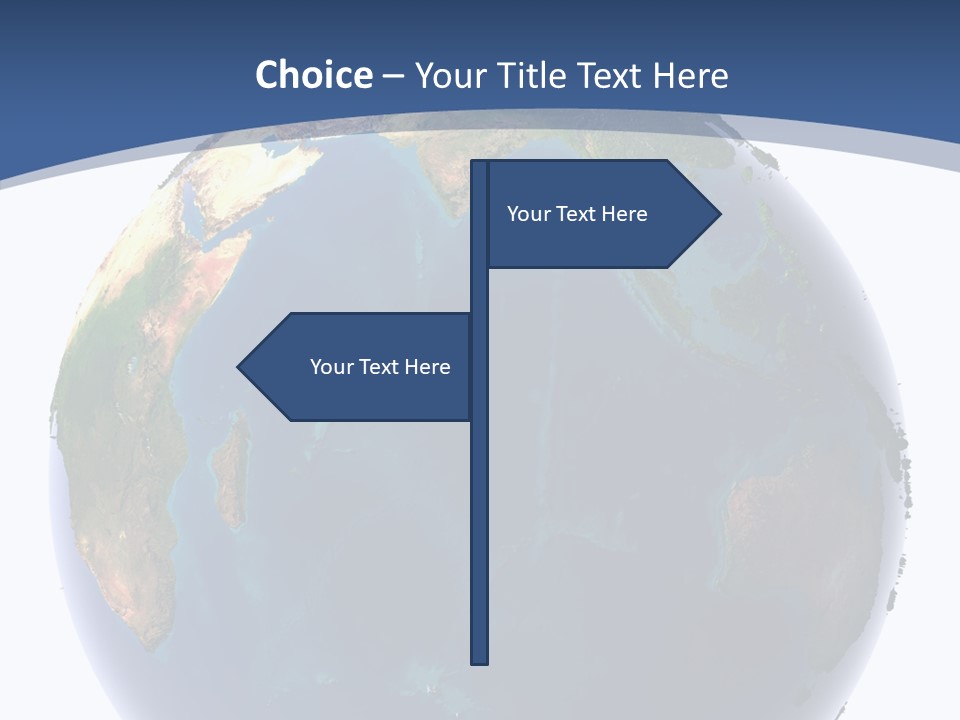 Indian Ocean On Earth PowerPoint Template