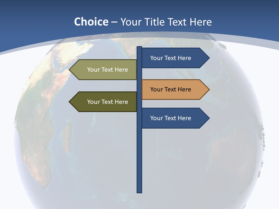 Indian Ocean On Earth PowerPoint Template