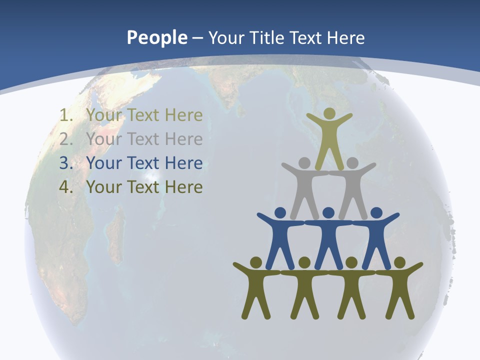 Indian Ocean On Earth PowerPoint Template