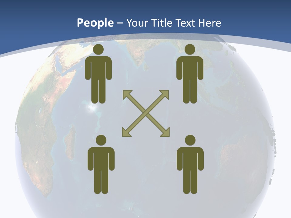 Indian Ocean On Earth PowerPoint Template