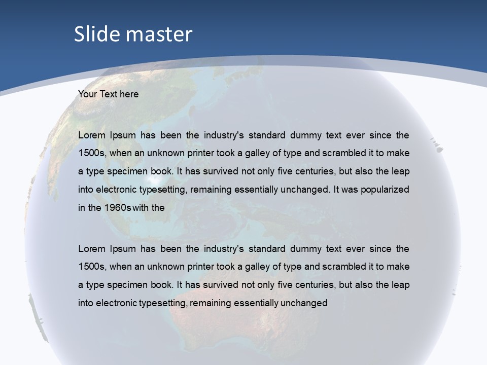 Water On Planet Earth PowerPoint Template