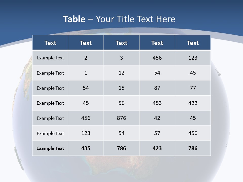 Water On Planet Earth PowerPoint Template