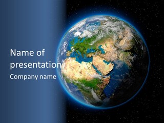 Earth From Space PowerPoint Template