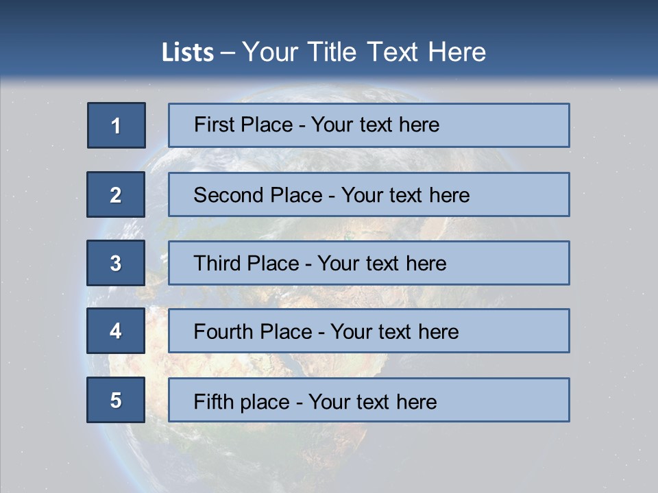 Earth From Space PowerPoint Template