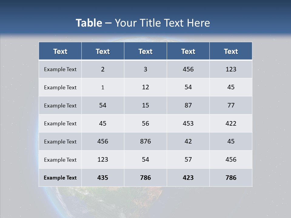Earth From Space PowerPoint Template