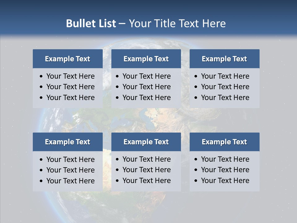 Earth From Space PowerPoint Template