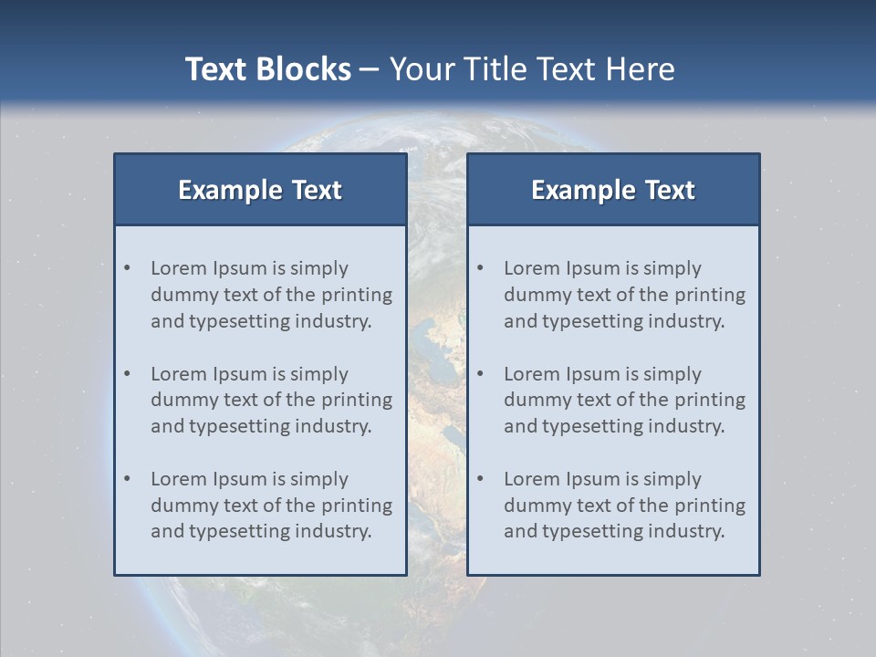 Earth From Space PowerPoint Template