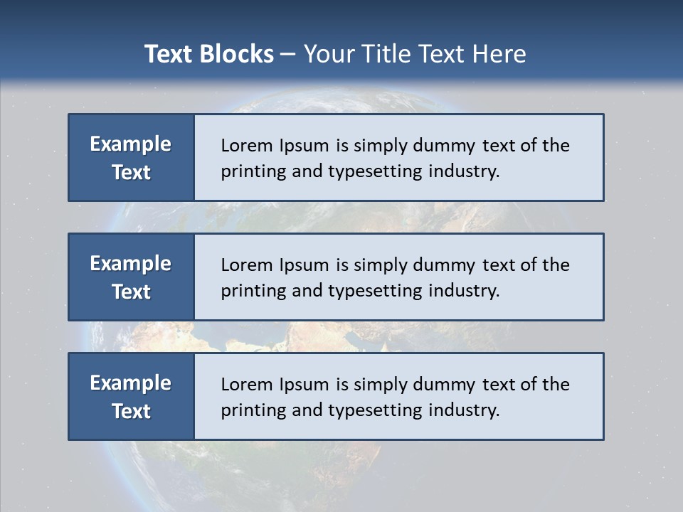 Earth From Space PowerPoint Template