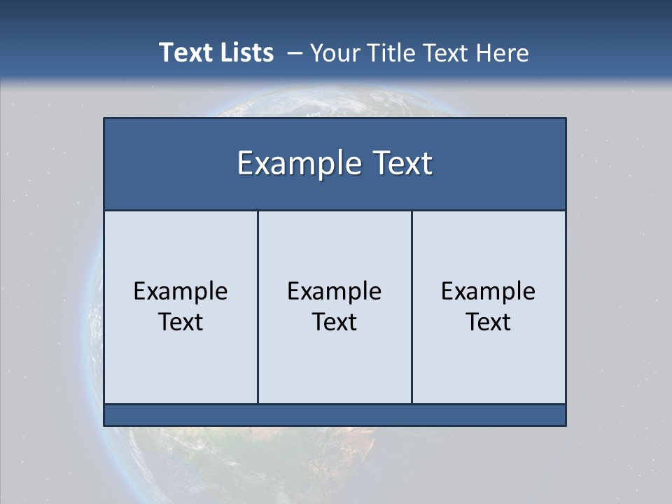 Earth From Space PowerPoint Template
