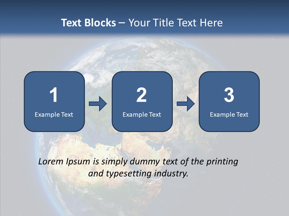 Earth From Space PowerPoint Template