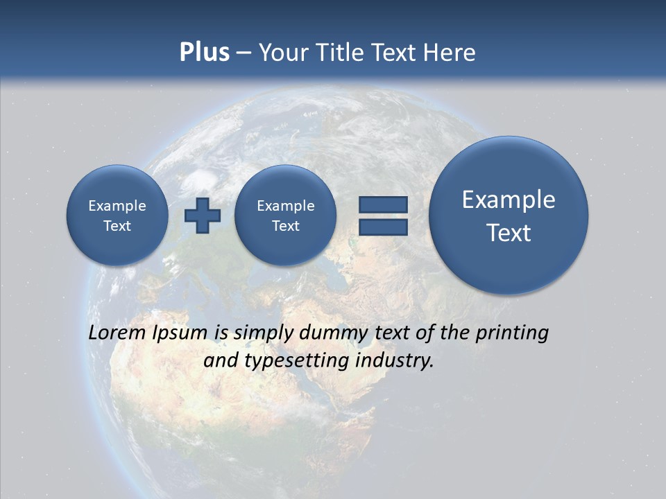 Earth From Space PowerPoint Template