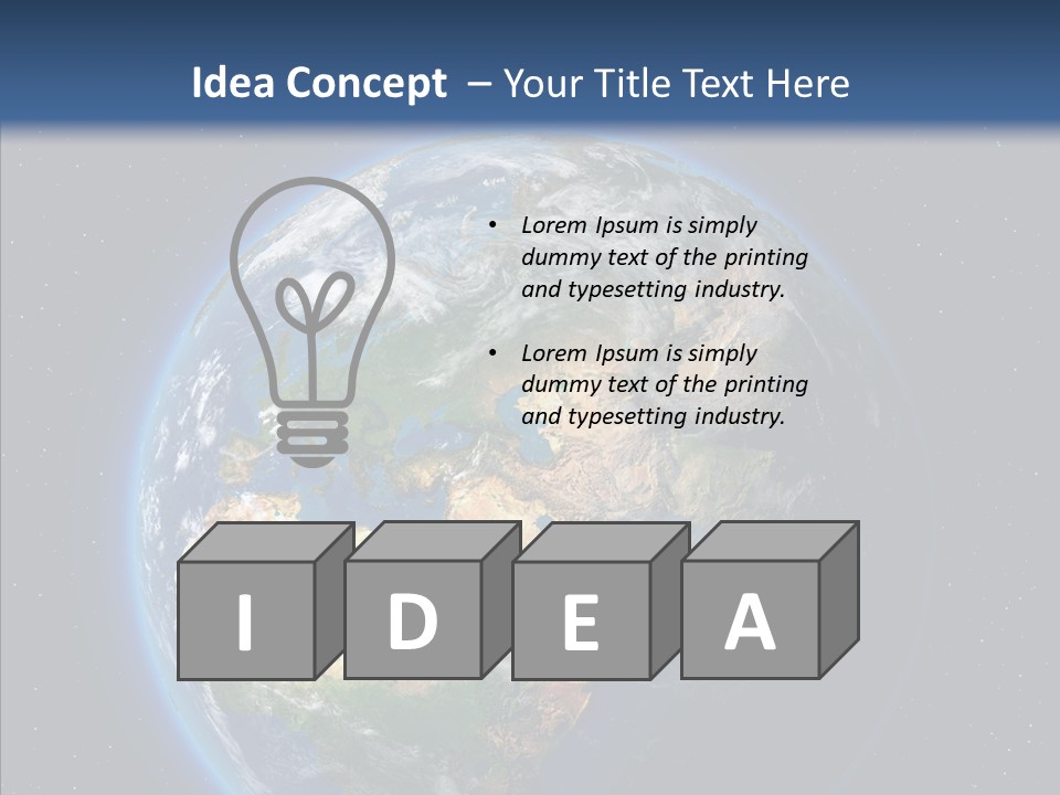 Earth From Space PowerPoint Template