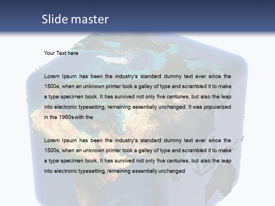 Cubic Earth PowerPoint Template