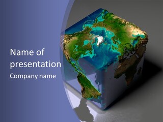 Earth Cubic PowerPoint Template