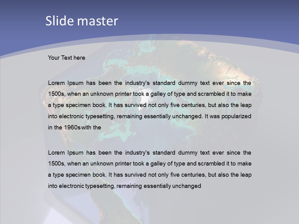 Earth Cubic PowerPoint Template