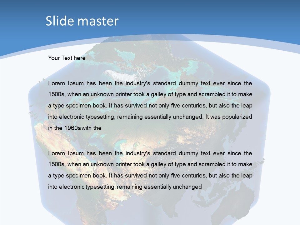 Cubic Earth PowerPoint Template
