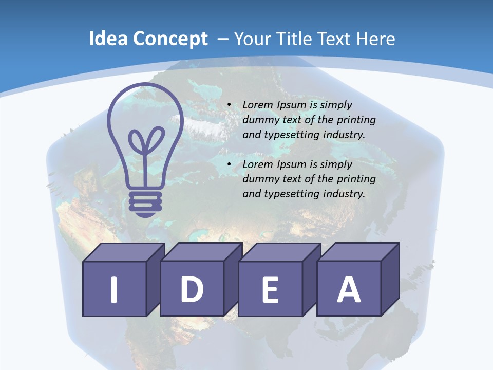 Cubic Earth PowerPoint Template
