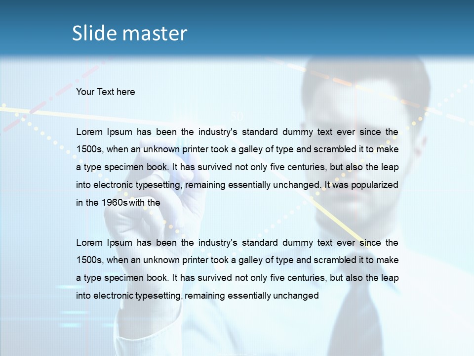 Businessman Drawings PowerPoint Template