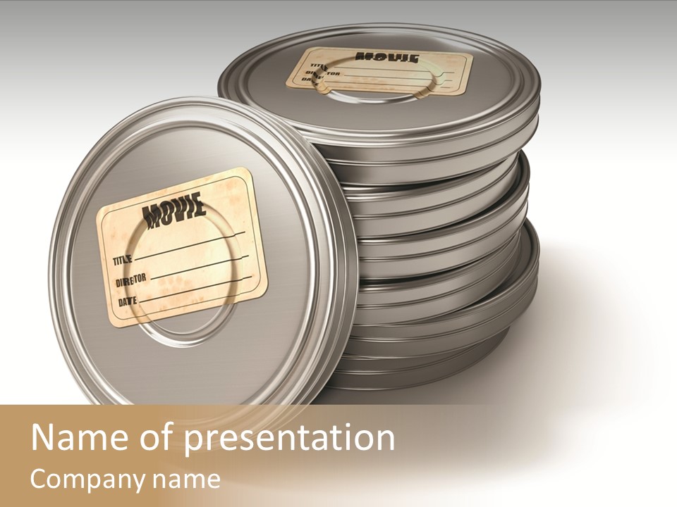 Film Cans PowerPoint Template