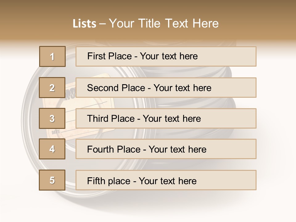 Film Cans PowerPoint Template