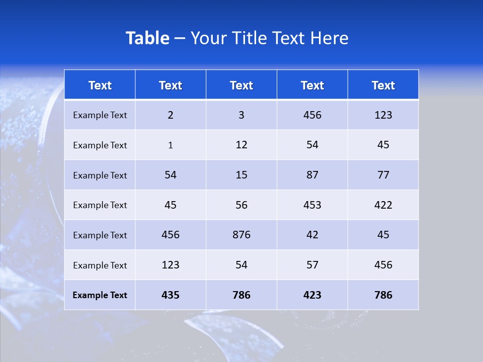 Blue Christmas Balls PowerPoint Template