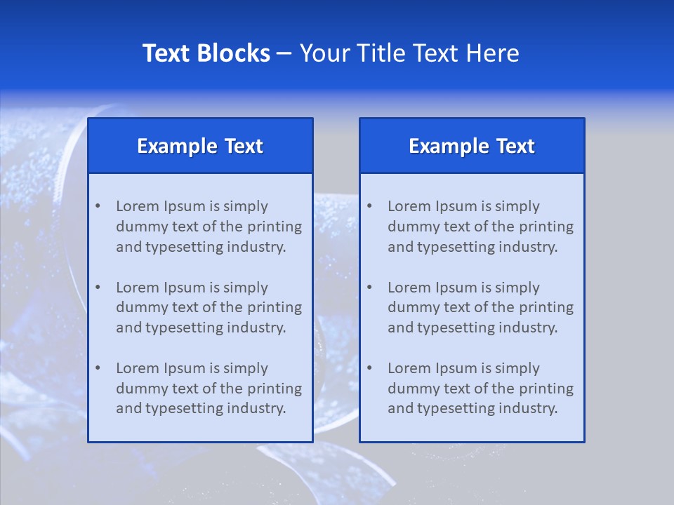 Blue Christmas Balls PowerPoint Template