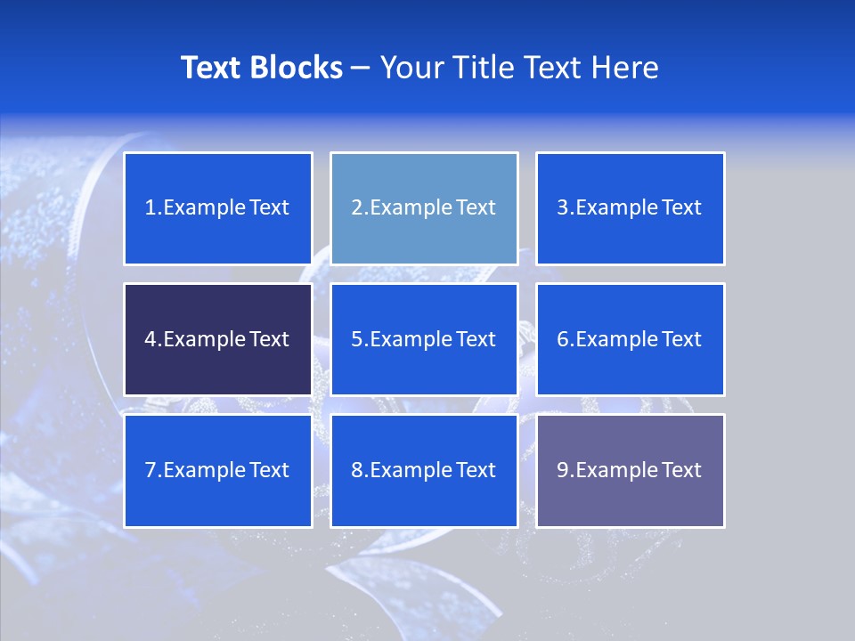 Blue Christmas Balls PowerPoint Template