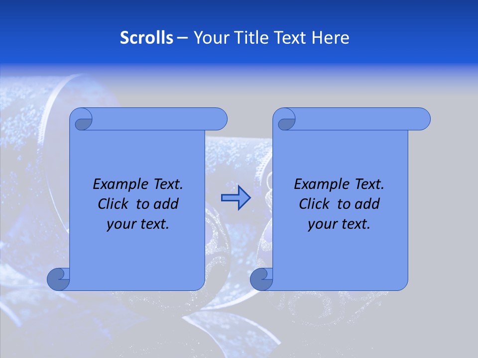 Blue Christmas Balls PowerPoint Template