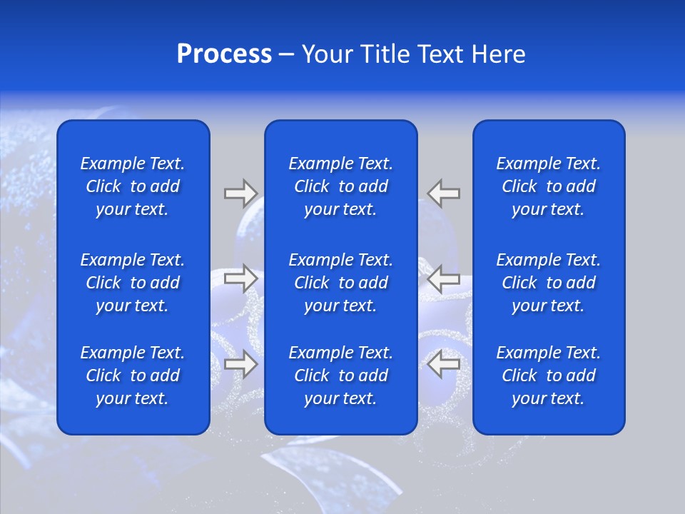 Blue Christmas Balls PowerPoint Template