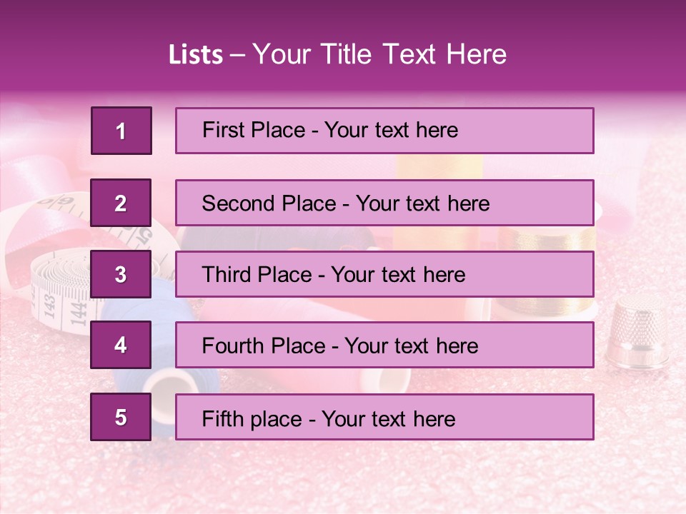 Button Spools Coil PowerPoint Template