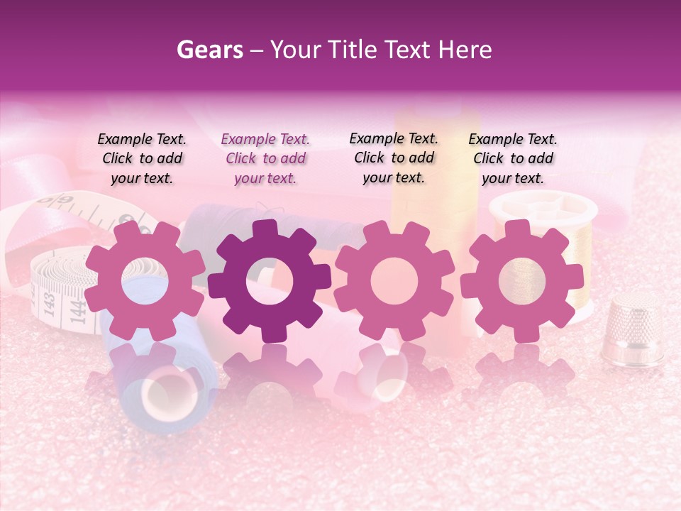 Button Spools Coil PowerPoint Template