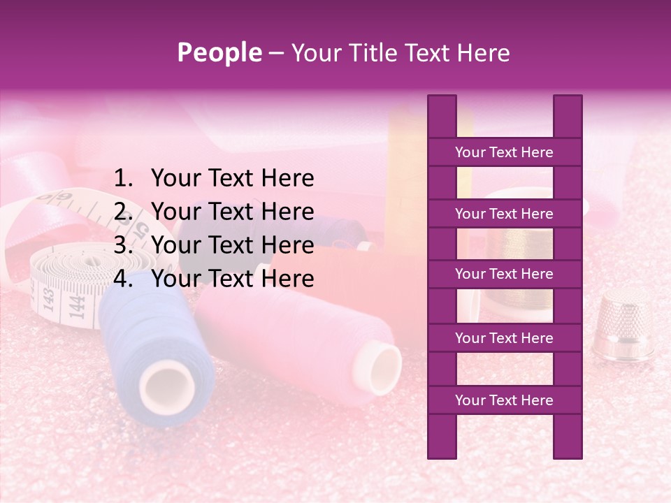 Button Spools Coil PowerPoint Template