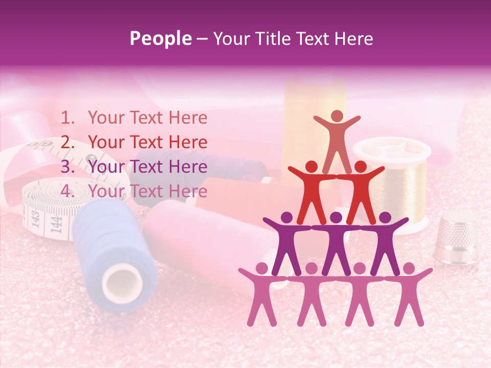 Button Spools Coil PowerPoint Template