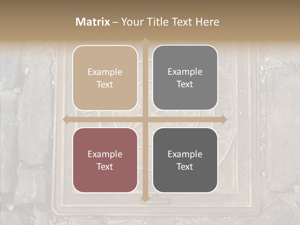 Croatia Gray Manhole PowerPoint Template