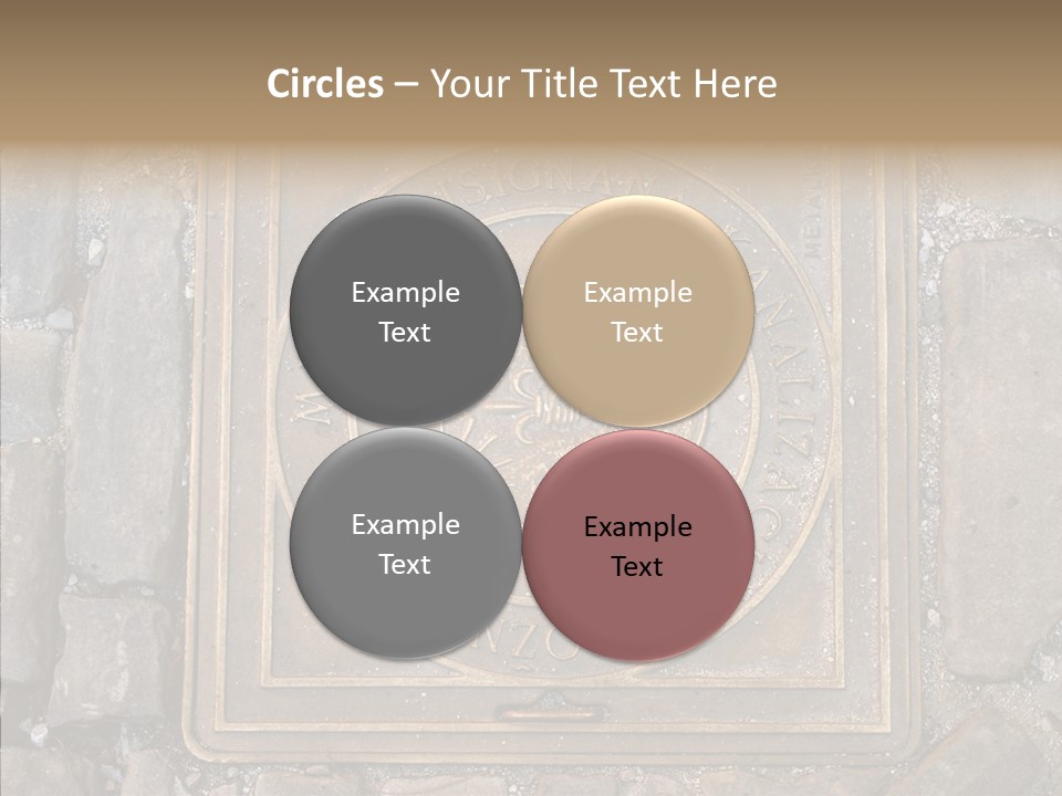 Croatia Gray Manhole PowerPoint Template