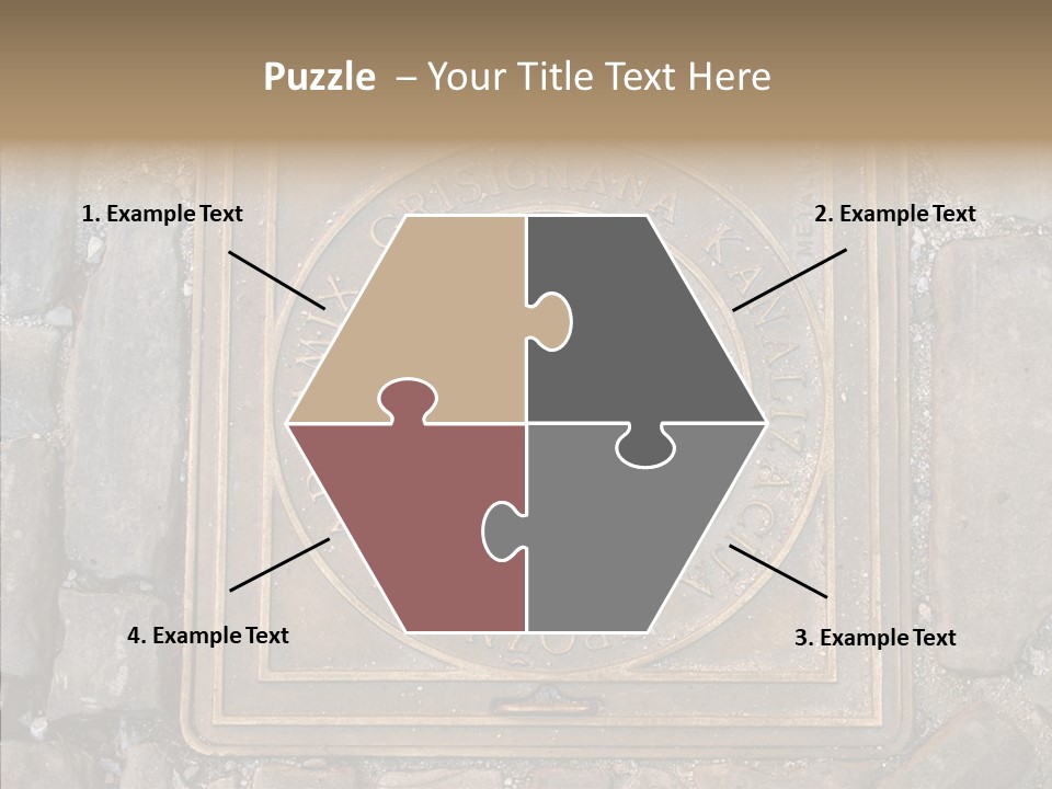 Croatia Gray Manhole PowerPoint Template