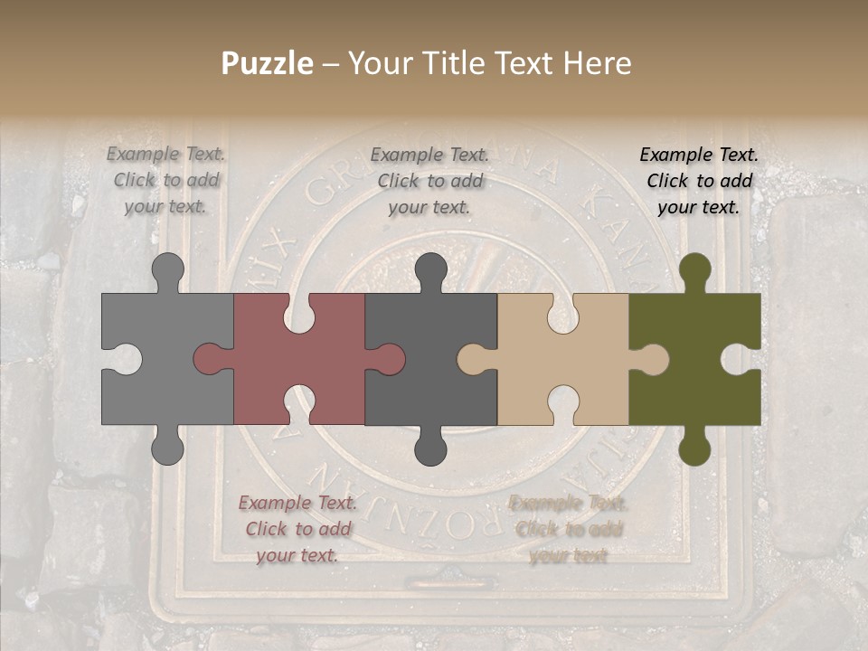 Croatia Gray Manhole PowerPoint Template