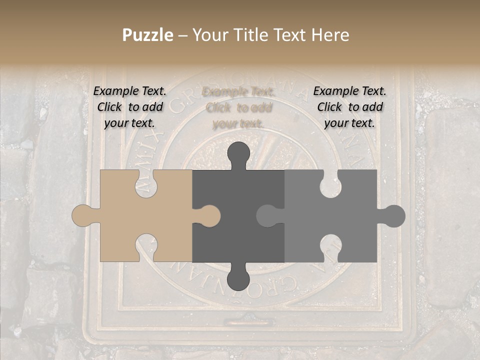 Croatia Gray Manhole PowerPoint Template