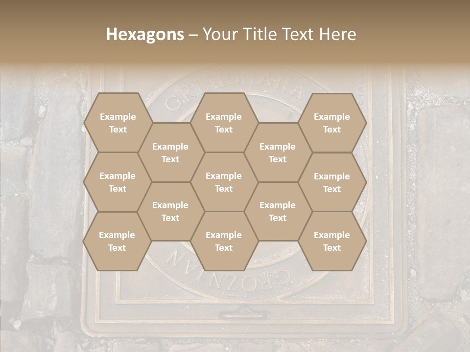 Croatia Gray Manhole PowerPoint Template