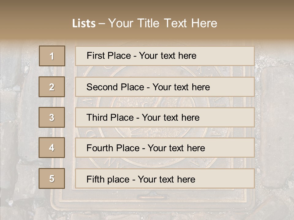 Croatia Gray Manhole PowerPoint Template