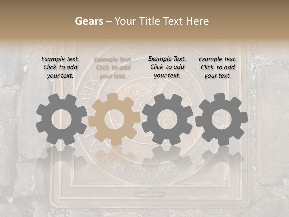 Croatia Gray Manhole PowerPoint Template