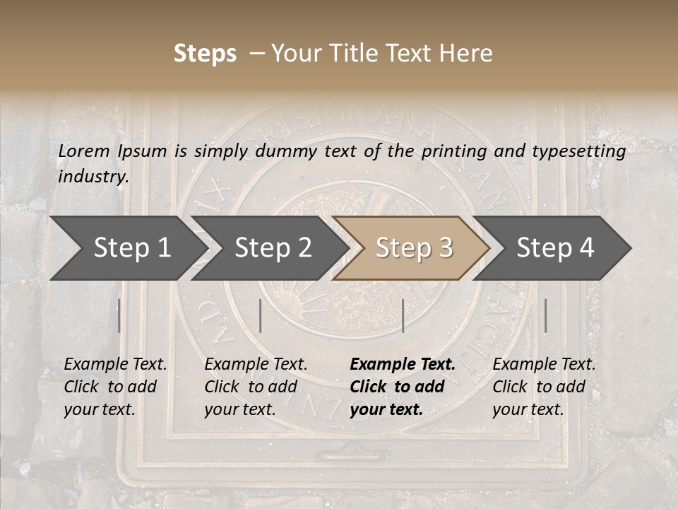 Croatia Gray Manhole PowerPoint Template