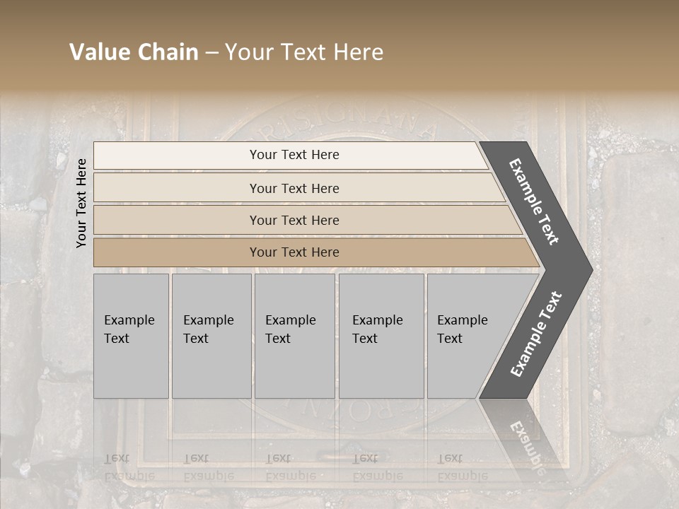 Croatia Gray Manhole PowerPoint Template