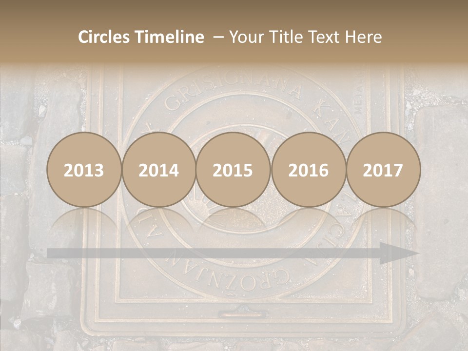 Croatia Gray Manhole PowerPoint Template