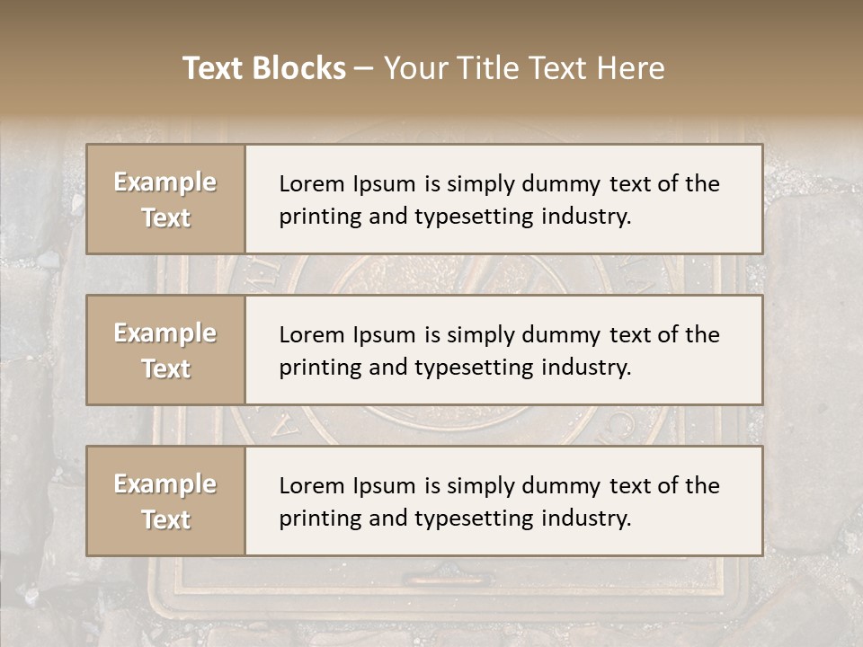 Croatia Gray Manhole PowerPoint Template