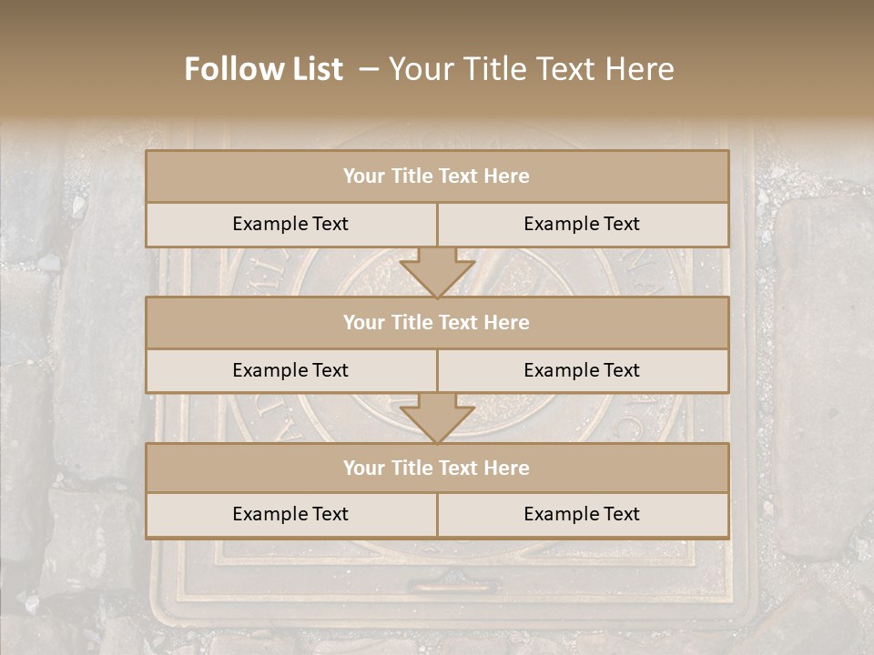 Croatia Gray Manhole PowerPoint Template
